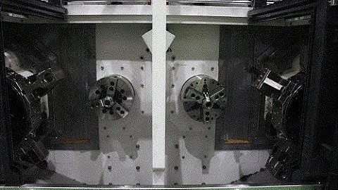 Tongtai MT Series Twin Spindle Double Gantry Automated Cutting Demonstration