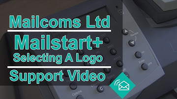 Selecting a logo on a Mailstart Plus (+) Franking Machine