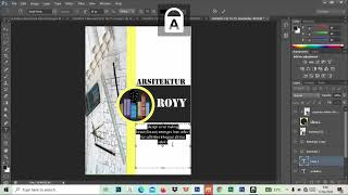 TUTORIAL CARA MEMBUAT COVER MAJALAH ARSITEKTUR ROYY MENGGUNAKAN ADOBE PHOTOSHOP CS6 screenshot 5