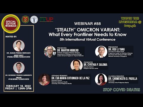 Webinar #88 | “STEALTH” OMICRON VARIANT: What Every Frontliner Needs to Know