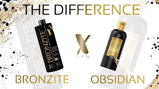 Difference Between Obsidian Sunless and Bronzite Sunless Solution | SprayTanClass.com