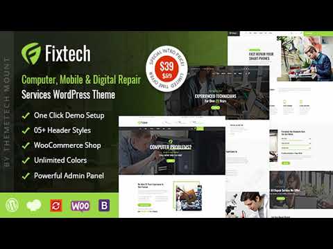 Fixtech - Computer & Mobile Repair Services WordPress Theme | Themeforest Website Templates and