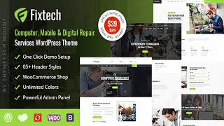 Fixtech - Computer & Mobile Repair Services WordPress Theme | Themeforest Website Templates and