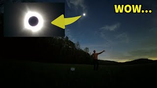 The CRAZY experience of a Total Eclipse  with totality time lapse!