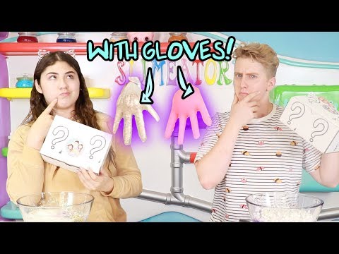 MYSTERY BOX SLIME SWITCH-UP CHALLENGE WITH GLOVES! Slimeatory #427