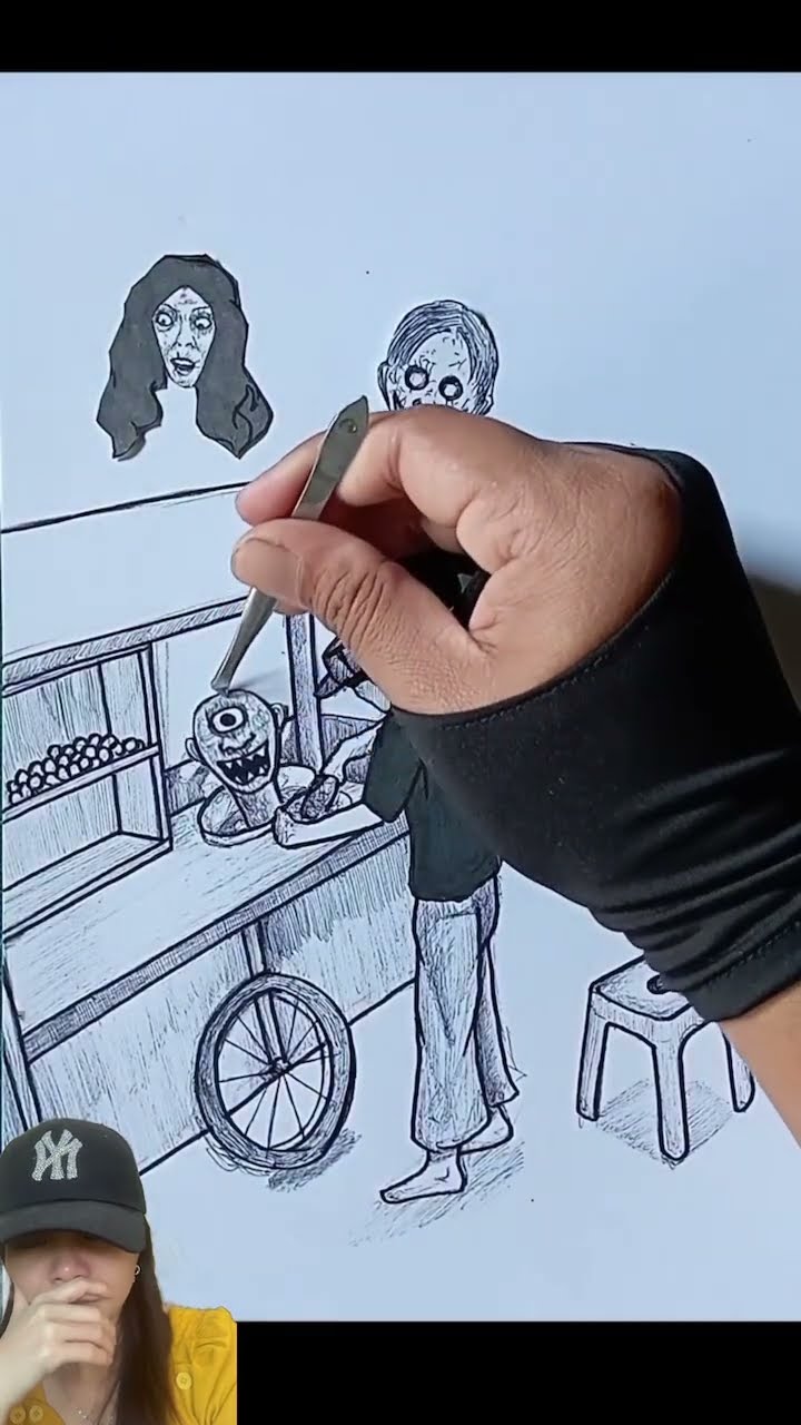 BAKSO GEROBAK HANTU ⁉️ADA MBAK KUNTI MAS OCONG ?#shorts #funny #trending