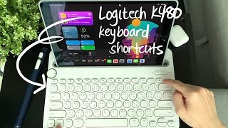 Logitech K480 keyboard shortcuts on iPad Air screenshot 4