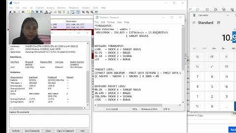cara mengukur parameter qos (Qoality of service): THROUGHPUT, PACKET LOSS, DELAY DAN JITTER