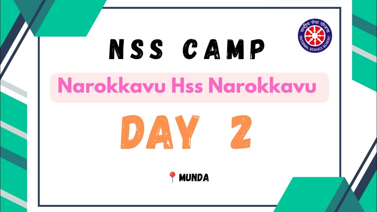 Day 2 SALT 2K24 സപ്തദിന സഹവാസ ക്യാമ്പ് NAROKKAVU HSS, NAROKKAVU UNIT NO. 661 MOLPS MUNDA