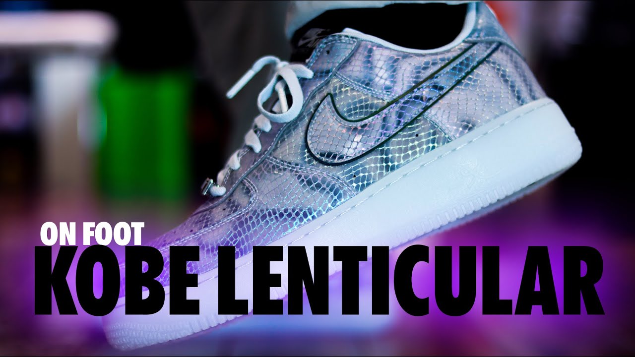 ON FOOT! Nike Air Force 1 Kobe Protro Lenticular Light Armory Blue 