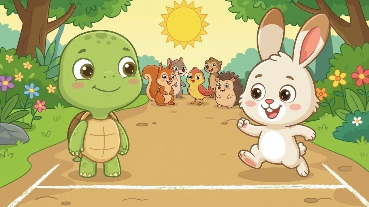 Tortoise and Hare Story for Kids | Moral Story on Patience - YouTube