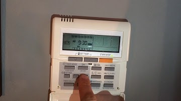 Weekly Timer Function for UTY-RNNUM Wall Mounted Controller