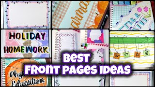 Aesthetic front cover /cover page idea for school projects and journals🤩 #shorts#youtubeshorts