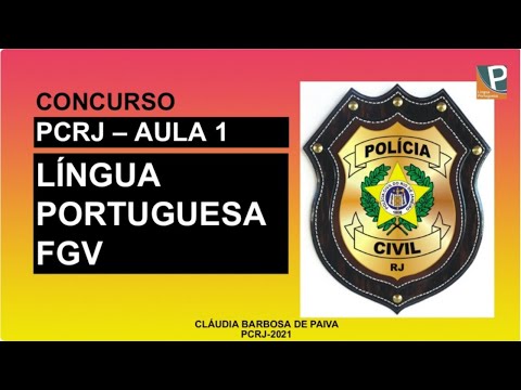 AULA 1   PORTUGUÊS  - FGV  - ELEMENTOS DE CONSTRUÇÃO DO TEXTO E SEU SENTIDO.