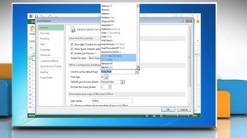 How to change font size in new Excel 2013