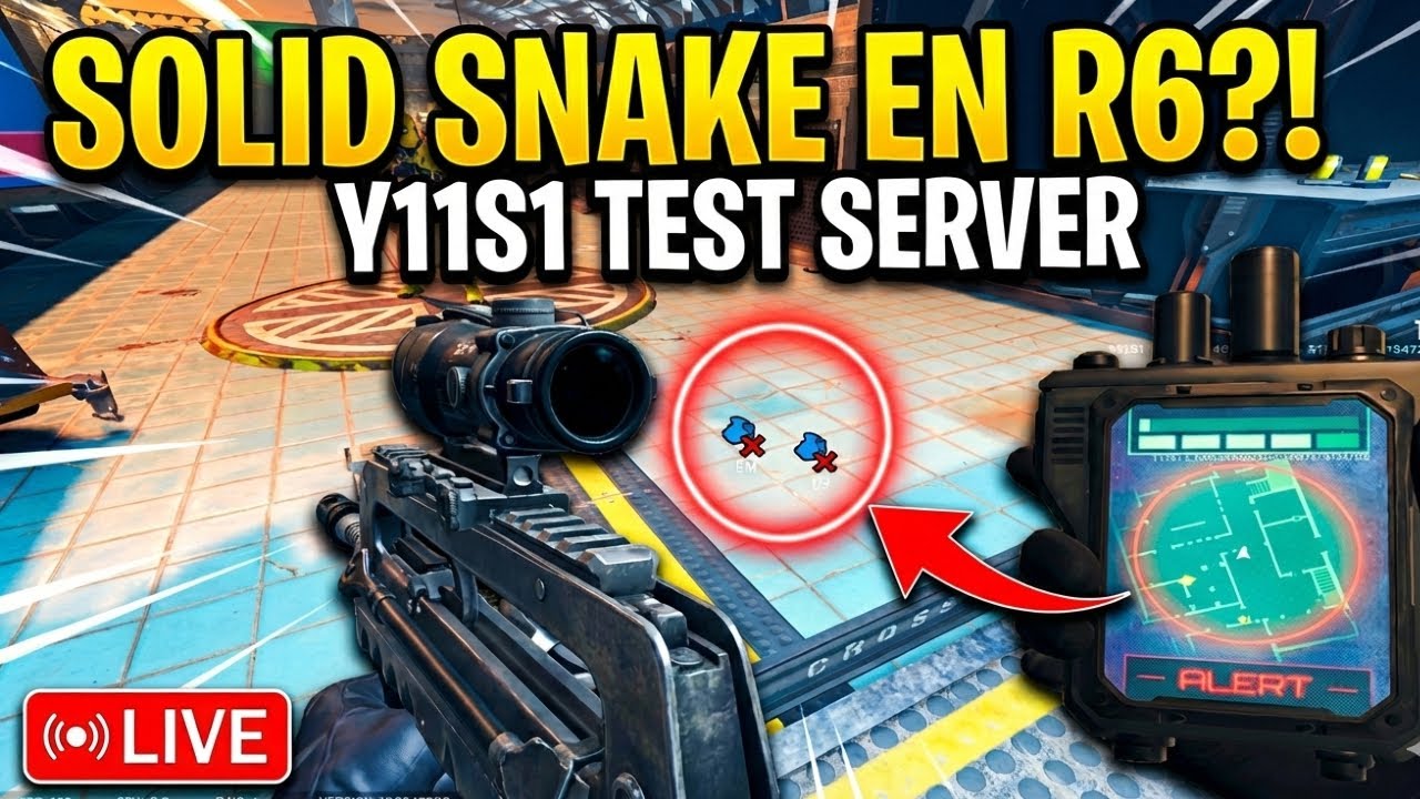 Solide Snake R6 EL MINI-MAPA LLEGÓ A R6... 📡 PROBANDO A SOLID SNAKE (NUEVO AGENTE ...