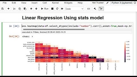 Building Linear Regression using Statsmodels /model building in python