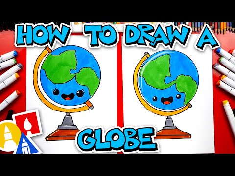 Video: How To Draw A Globe