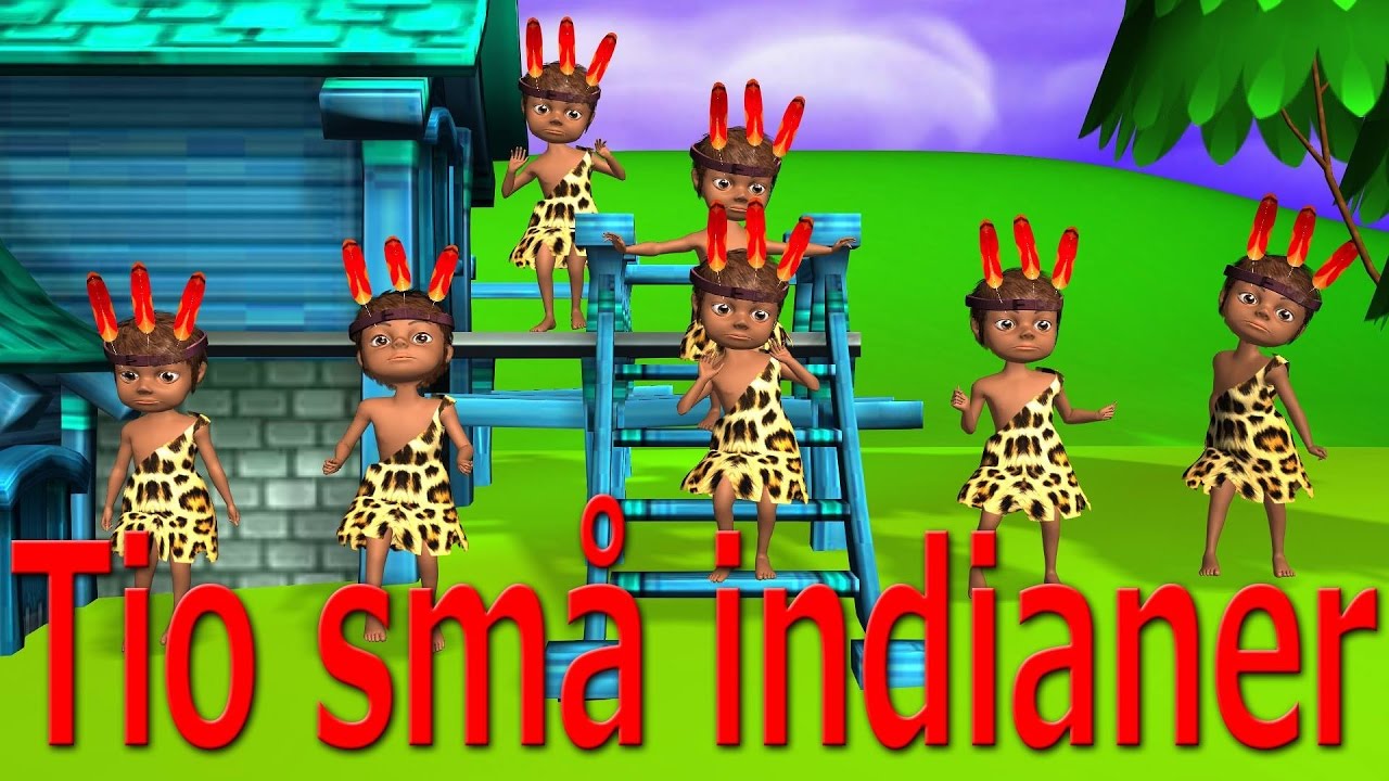 Barnsånger på svenska | Tio små indianer 3D