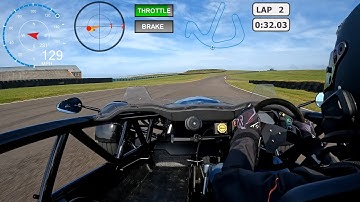 Anglesey International Circuit - Fastest Lap 1.35 - Ariel Atom 4 - 18 Jun 25  GoPro Racebox Dashware