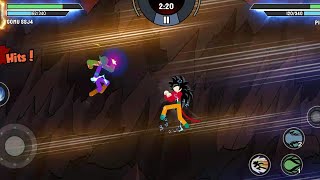 Stickman Warriors Super Dragon Shadow Fight - (Goku Super Saiyan 4 vs Picollo) screenshot 5