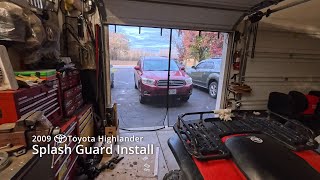 2009 Toyota Highlander Splash Guard Install