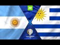 confronto épico entre a seleção da Argentina versus a seleção do Uruguai