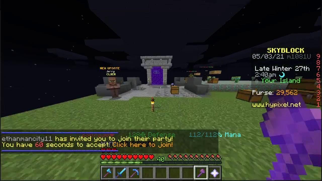 Grinding to Large Storage Hypixel Skyblock YouTube