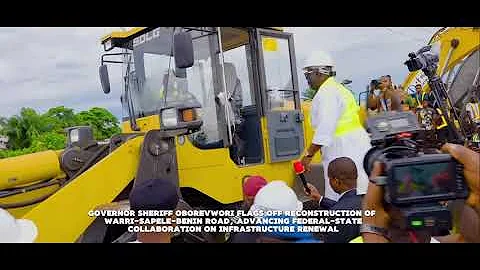 Governor Sheriff Oborevwori Flags Off Reconstruction of Warri-Sapele-Benin Road