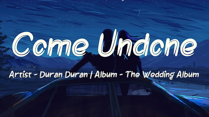 Come Undone Lyric Video version - Lyric Video performance video thumbnail
