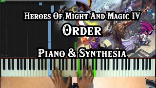 Heroes Of Might & Magic IV Order / Academy Piano + Synthesia [How To Play] [Piano Tutorial]