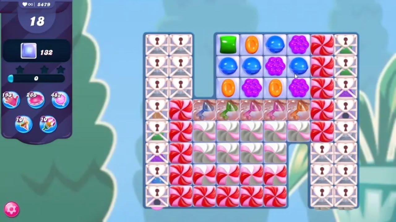 Candy Crush Saga LEVEL 5479 NO BOOSTERS (new version) - YouTube