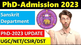Phd Admission Delhi University 202223 Interview Process thescientificgurus