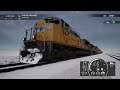 Train sim world 2 -   double stacks in the snow - Sherman Hill