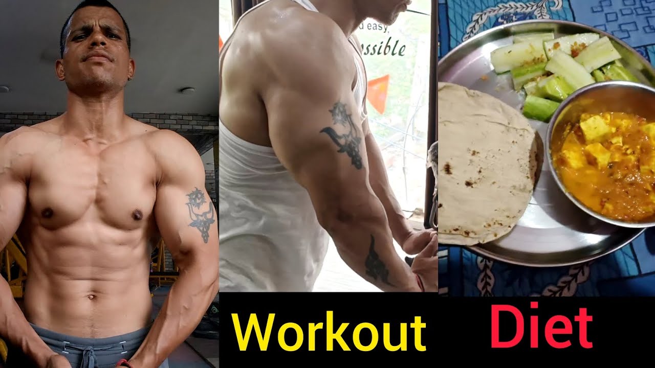 Day 2 Gaining Start | Biceps &amp; Triceps Workout | Full Day Diet Plan ...