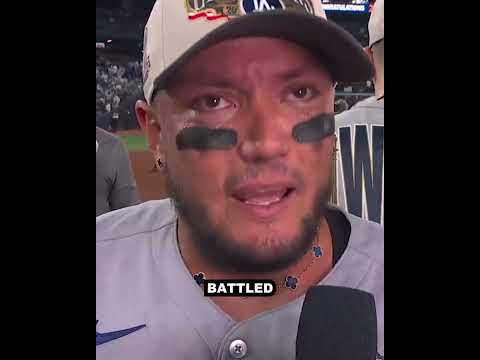 Unlikely Game 7 hero Miguel Rojas is feeling all the emotions 🥺 #WorldSeries