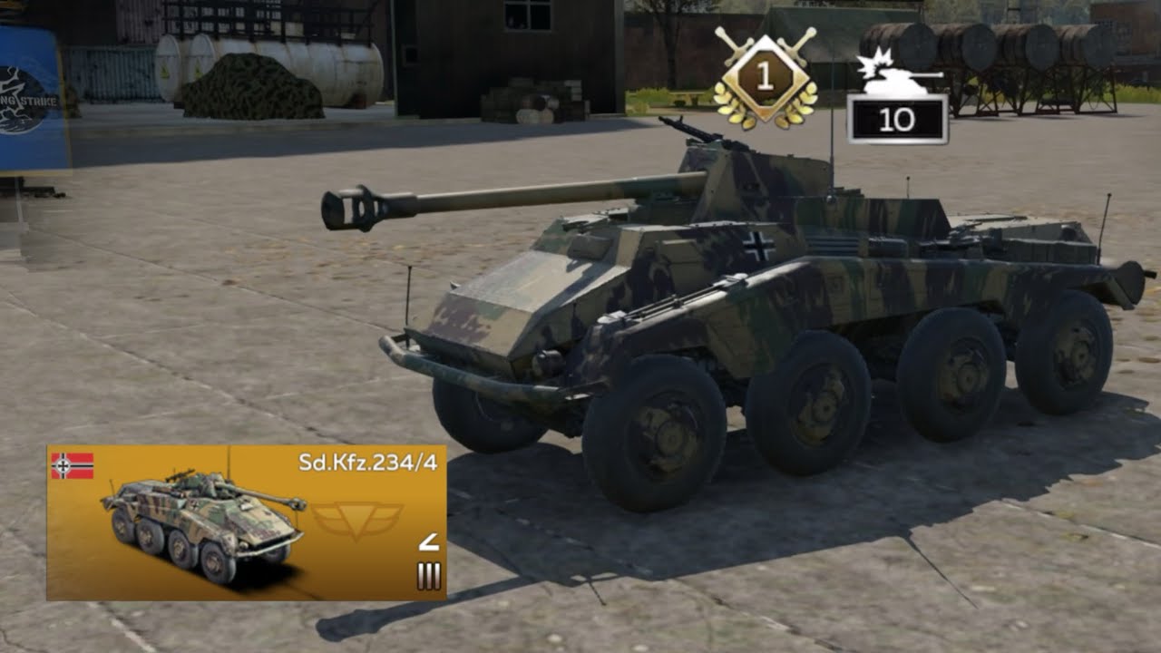 Sd.Kfz.234/4 | WAR THUNDER MOBILE GAMEPLAY