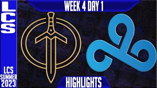 GG vs C9 Highlights | LCS Summer 2023 W4D1 | Golden Guardians vs Cloud9