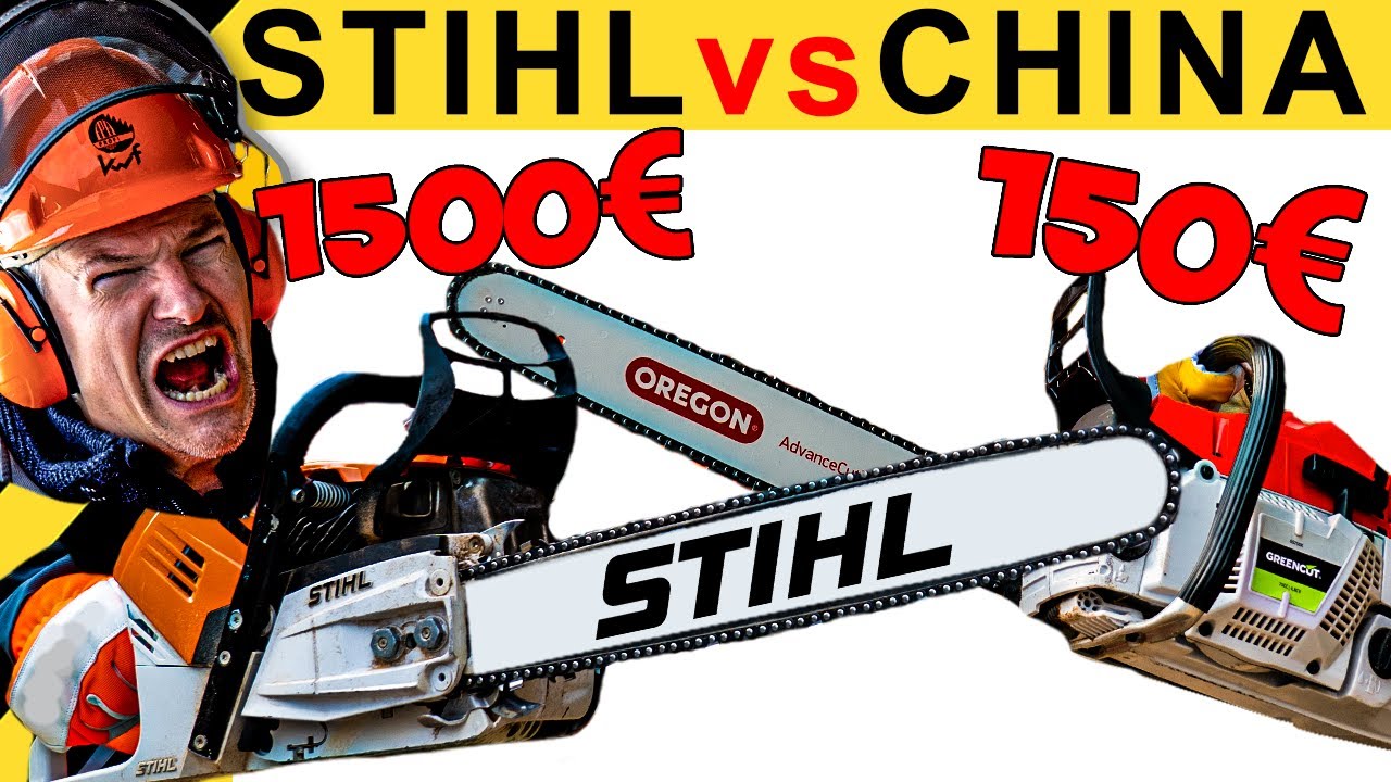 150€ CHINA KETTENSÄGE schlägt 1500€ STIHL MS500i? WAS TAUGT MADE IN  GERMANY?