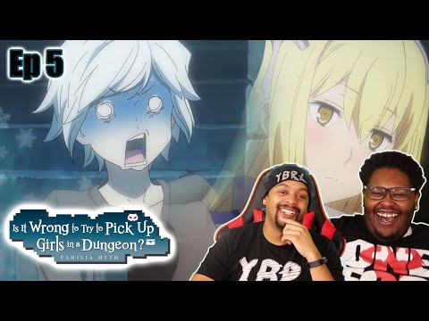 Is it wrong to pick up girls in the dungeon? DanMachi Reaction!! Season 1 Episode 5