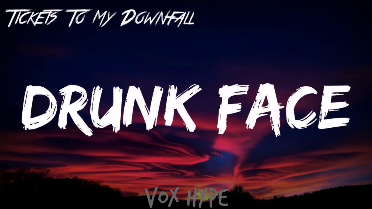 Machine Gun Kelly - drunk face (Lyrics)