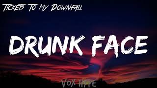 Machine Gun Kelly - drunk face (Lyrics)