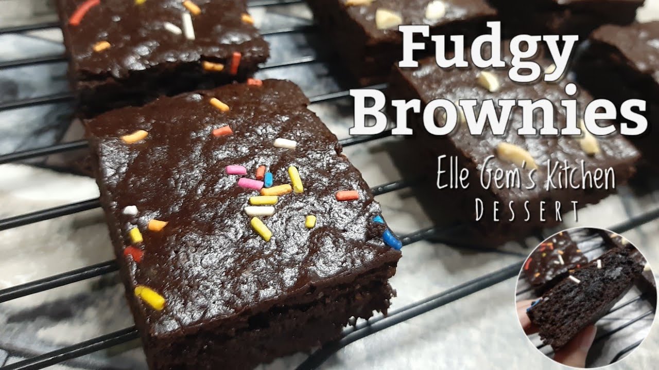 How to make Fudgy Brownies (Dessert) Elle Gem's Kitchen YouTube