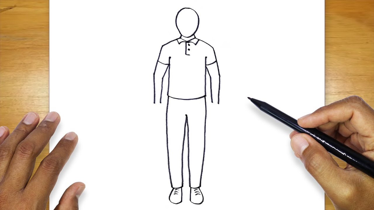 Cara Menggambar Orang Mudah | Cara Menggambar Yang Gampang