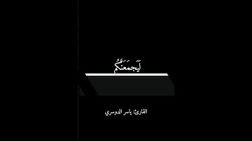 ماتيسر من سورة النساء بصوت الشيخ/ ياسر الدوسري  .