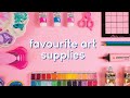 My current favorite art supplies! ♥