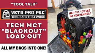 Veto Pro TECH MCT BLACKOUT Loadout - Swapping to One Bag to Save Space in Truck #vetopropac #tools