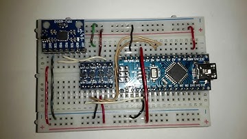 Arduino Nano and GY-521 MPU6050 3 axis Gyroscope, 3 axis Accelerometer and Digital Motion Processor