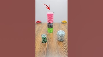 4k Satisfying Reverse Beads ASMR 💙💜🩵 #shorts   134