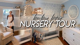 BABY BOY NURSERY TOUR | vintage, simple, \& cozy boy nursery transformation 🧸